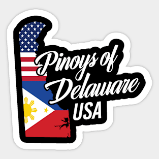 Filipinos of Delaware Design for Proud Fil-Ams Sticker